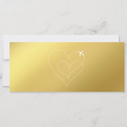 Barding Pass Destination Wedding QR code Kaart (Achterkant)