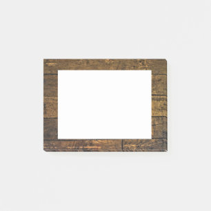 Bare Aged Wood Panel Border Post-it® Notes