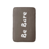 Bare Brown & White Bath Mat Bathroom Decor (Voorkant Verticaal)