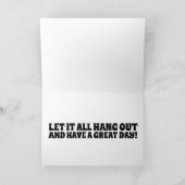 BARE BUTT BEACH FILLE CARTE D'ANNIVERSAIRE POUR EL (Intérieur)