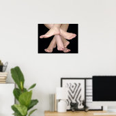 Bare Feet Art Poster (Thuiskantoor)