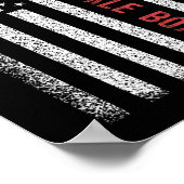 Bare-knuckle boksen Amerikaanse vlag 4 juli vrouwe Poster (Hoek)