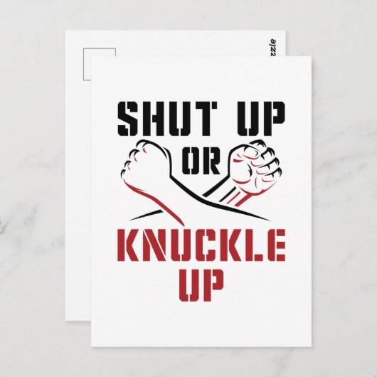 Bare Knuckle Boxing Briefkaart (Voorkant / Achterkant)