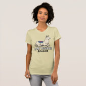 Bare Minimum Achiever Funny Llama Lazy Humor T-shirt (Voorkant volledig)