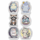 Bare Minimum Club Sticker Sheet | Relatable funny (Devant)