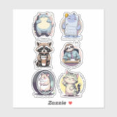 Bare Minimum Club Sticker Sheet | Relatable funny (Feuille)