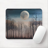 Bare Trees and The Moon Muismat (Met muis)