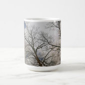 Bare Trees & Clouded Sky Natuur Design Koffiemok (Center)