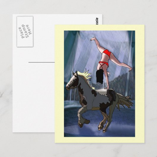 Bareback Rider Briefkaart (Voorkant / Achterkant)