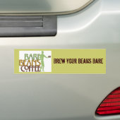 barebeansfinalgreenlogo1107A, Brew je Bare Bumpersticker (Op auto)