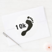 Barefoot 10K-sticker Ronde Sticker (Envelop)