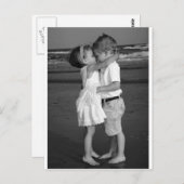 Barefoot 1st Kiss Briefkaart (Voorkant / Achterkant)