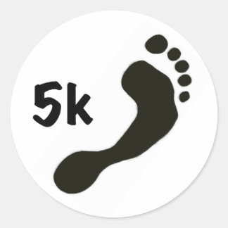Barefoot 5k Sticker