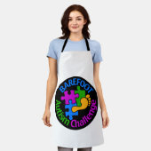 Barefoot Autism Challenge Trucker Hat Schort (Gedragen)