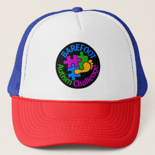 Barefoot Autism Challenge Trucker Hat Trucker Pet