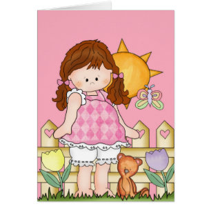 Barefoot Beth aime Pâques d3 Carte de voeux Pâques