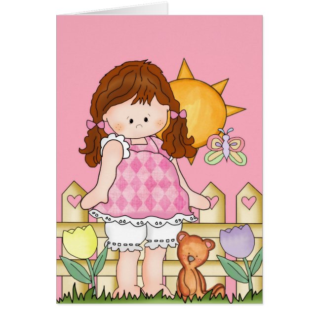 Barefoot Beth aime Pâques d3 Carte de voeux Pâques (Devant)