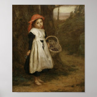 Barefoot Bloemenmeisje Poster