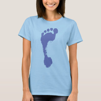 Barefoot Footprint Paars T-shirt