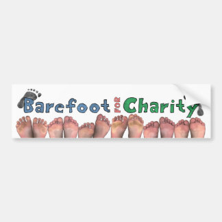 Barefoot for Charity Bumpersticker