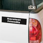 Barefoot Friendly Bumpersticker (Op Truck)