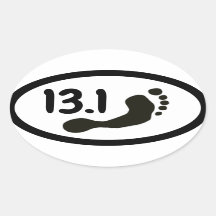 Barefoot Half Marathon Sticker