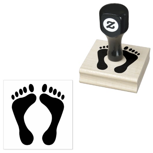 Barefoot Rubberstempel (Gestempeld)