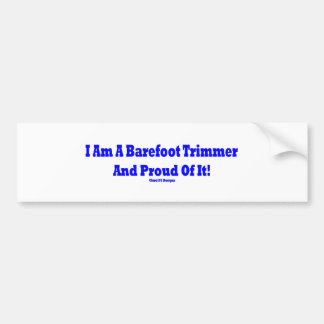 Barefoot trimmer bumpersticker