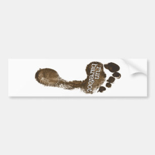 Barefoot uitvoeren bumpersticker
