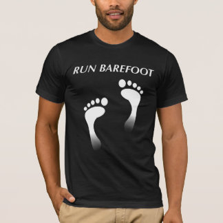 Barefoot uitvoeren t-shirt