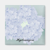 Barely Blue Hydrangea Magnet Magneet (Voorkant)