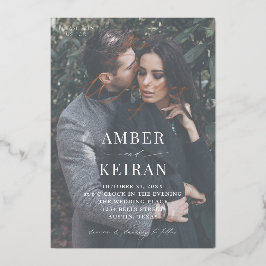 Barely Daar Shades - Fotobruiloft Folie Uitnodiging