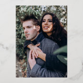 Barely Daar Shades - Fotobruiloft Folie Uitnodiging (Achterkant)