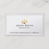 Barème de la justice Procureur/avocat Carte de vis (Devant)