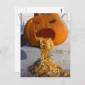 Barfing Pumpkin Briefkaart (Voorkant / Achterkant)