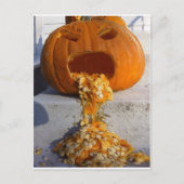 Barfing Pumpkin Briefkaart (Voorkant)