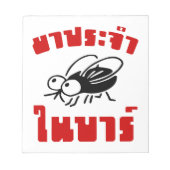 BARFLY Geschreven in het script voor Thaise taal Notitieblok (Voorkant)