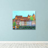 Barfusserplat Rendez-vous Canvas Print (Insitu (Houten vloer))
