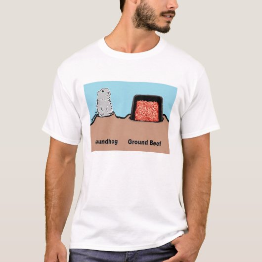 BargasArtworks Groundhog vs Shirt van grondrundvle (Voorkant)