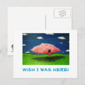 BargasArtworks Pink Cloud Briefkaarten (Voorkant / Achterkant)