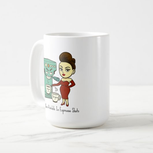 Bargasm: Now Available In Espresso Shots Mug (Devant gauche)