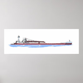 Barge James L. Kuber en tug Victory Poster