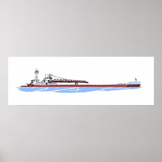 Barge James L. Kuber en tug Victory Poster (Voorkant)