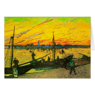 Barges de charbon Van Gogh Art