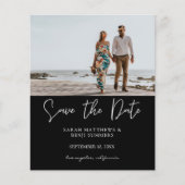 Bargin foto & Typografie Save the Date Black H (Voorkant)