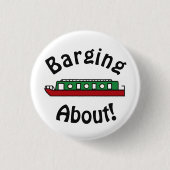 Barging over kanaalboot ronde button 3,2 cm (Voorkant)
