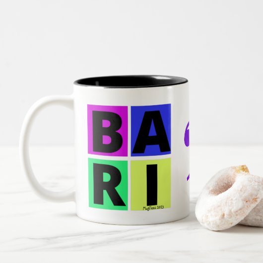 Bari Café Mug avec Bass Clef (Avec donut)