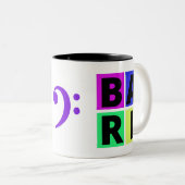 Bari Café Mug avec Bass Clef (Devant droit)