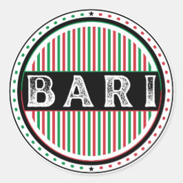 Bari City Pride Emblem – Italian Identity Ronde Sticker