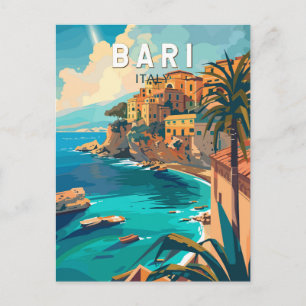 Bari Italië Reizen Kunst Vintage Briefkaart